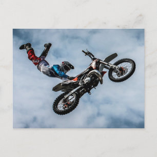 Biker postcard