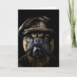 Biker Pug Card