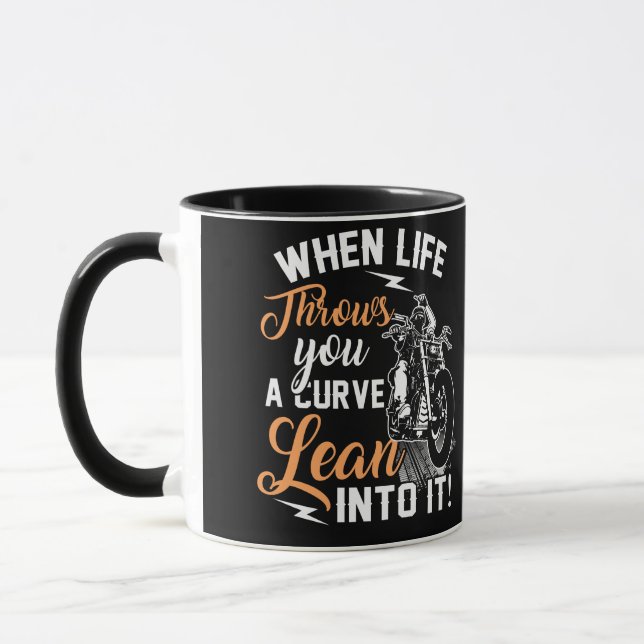 Biker Quotes Sarcastic Motorcycle Rider Mug (Left)