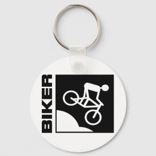 biker radfahrer bike mtb mountainbike downhill key ring