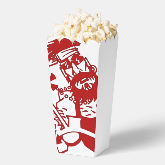 Biker red white popcorn boxes (Popped)