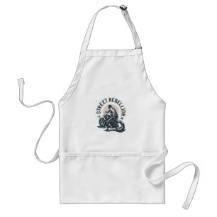 Biker Scorcher on a Motorcycle Standard Apron