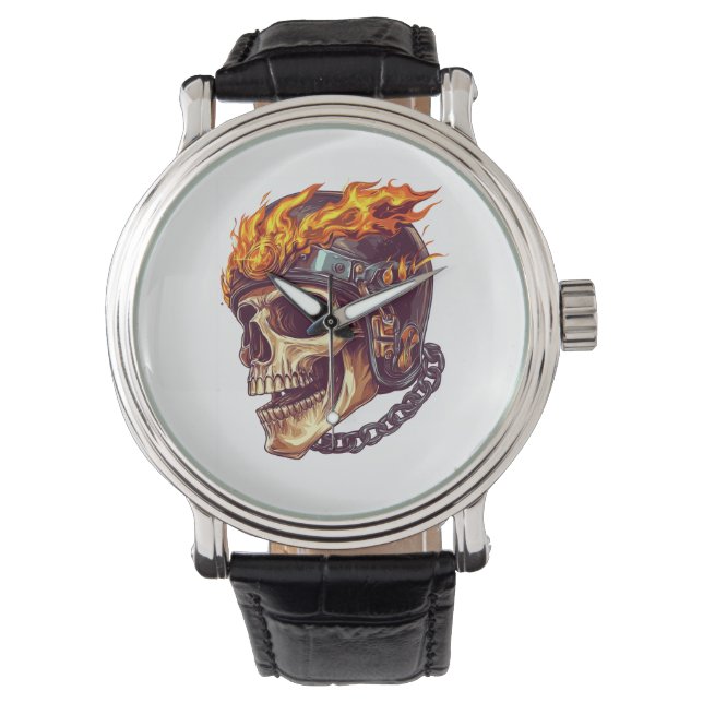 Biker Skull Reaper Watch (Front)
