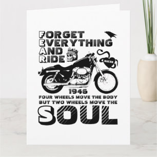 Biker Soul, Personalised Date of Birth Card