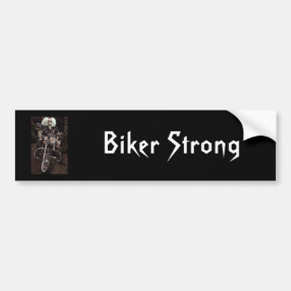 Biker Strong Bumper Sticker