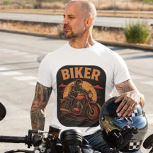 biker stylish motorcycle driver illustration