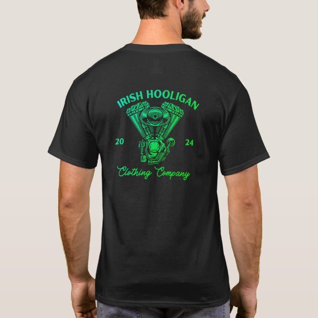 Biker T-Shirt Irish Hooligan (Back)