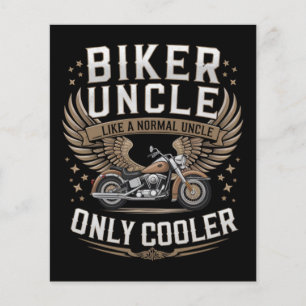 Biker Uncle Motorcycle Father's Day Flyer