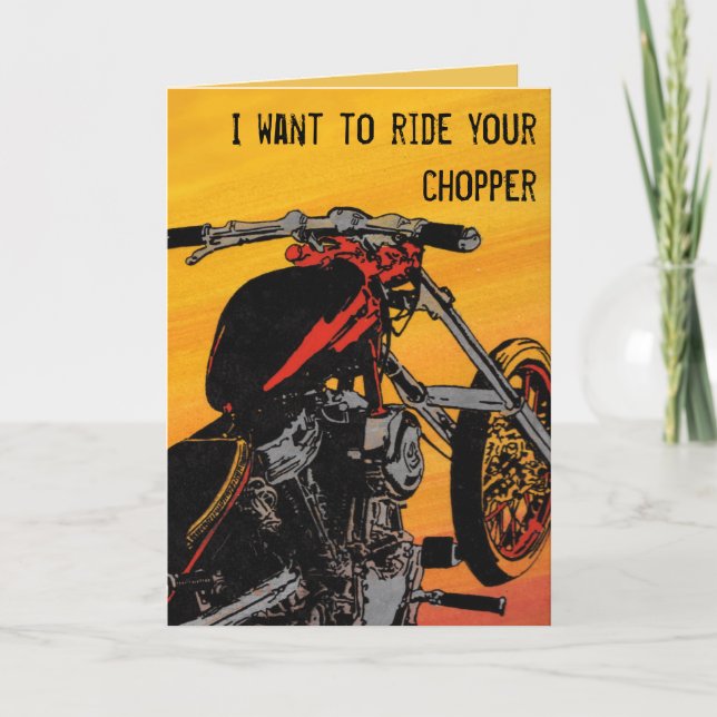 biker Valentine card (Front)