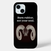 biker vintage,Goat Skull Face ,and Personalised