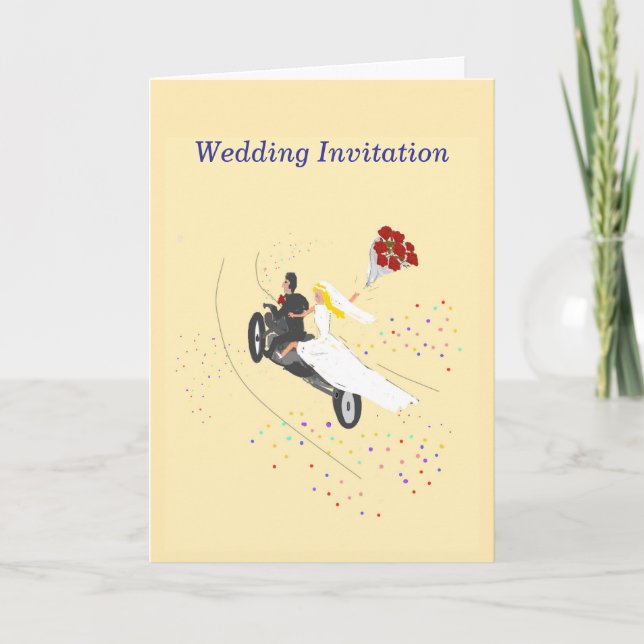 Biker Wedding Invitation (Front)