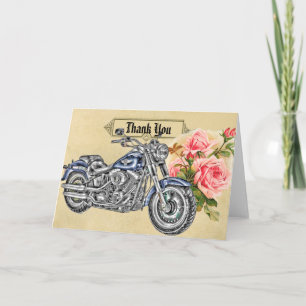 Biker Wedding Thank You Card