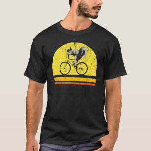 Biker Wildlife Forest Animal Nature Cycling Squirr T-Shirt