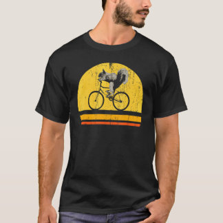 Biker Wildlife Forest Animal Nature Cycling Squirr T-Shirt