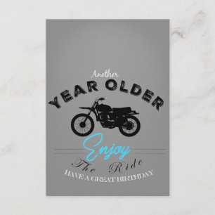 Biker year older card