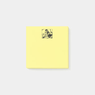 Biker yellow note pads