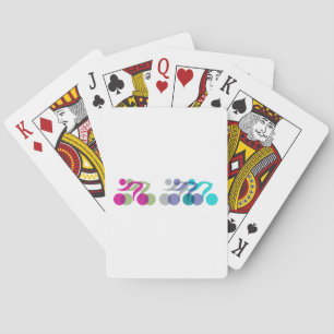 Bikers cool logo playing cards