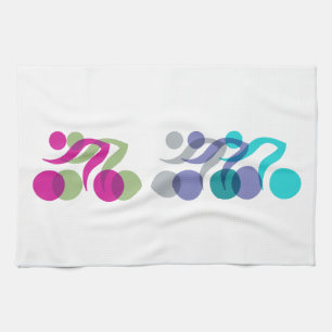 Bikers cool logo tea towel