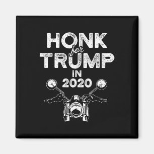 Bikers For Pro Trump 2020 Honk Motorcycle Rider  Magnet