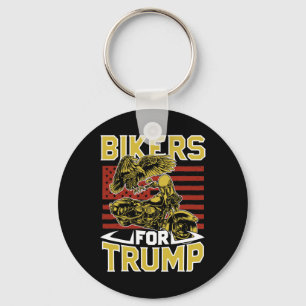Bikers For Pro Trump Rule Motorcycle Rider Key Ring