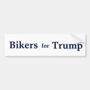 Bikers for Trump Bumper Sticker. Bumper Sticker