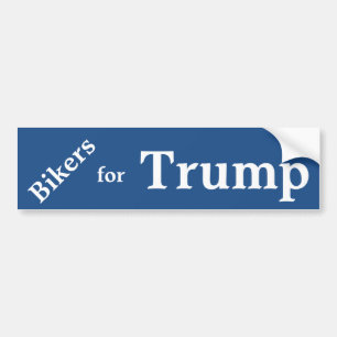 Bikers for Trump Bumper Sticker. Sticker