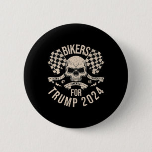 Bikers For Trump Take America Back Election 2024 6 Cm Round Badge