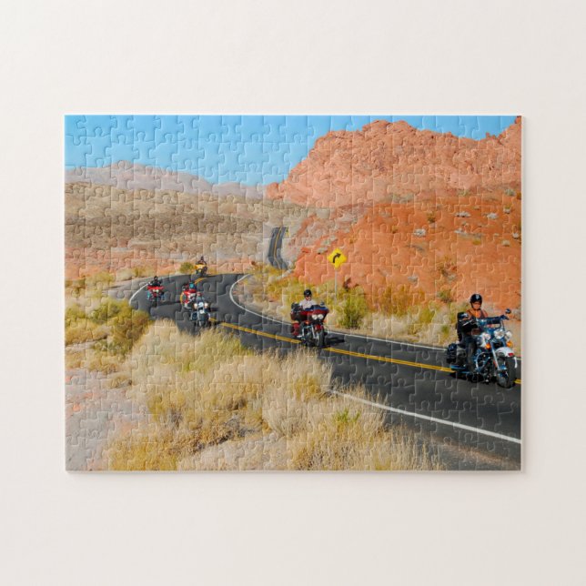 Bikers in Nevada. Jigsaw Puzzle (Horizontal)