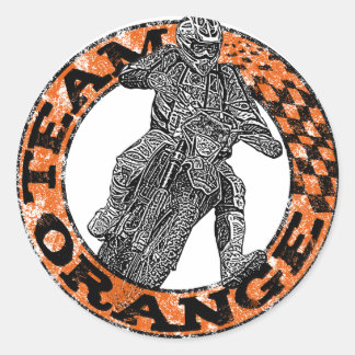 Bikers madness classic round sticker