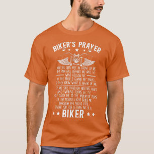 Biker's Prayer Motorcycle Christian Biking Motorcy T-Shirt