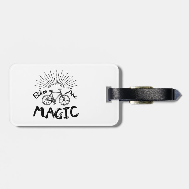 Bikes Are Magic Luggage Tag (Back Horizontal)
