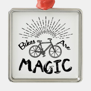 Bikes Are Magic Metal Tree Decoration