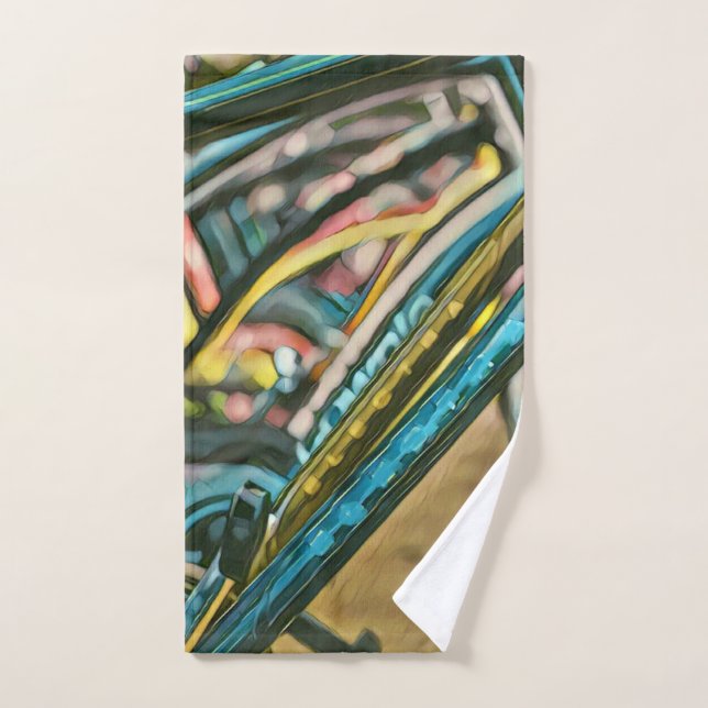 Bikes artwork hand towel (Hand Towel)
