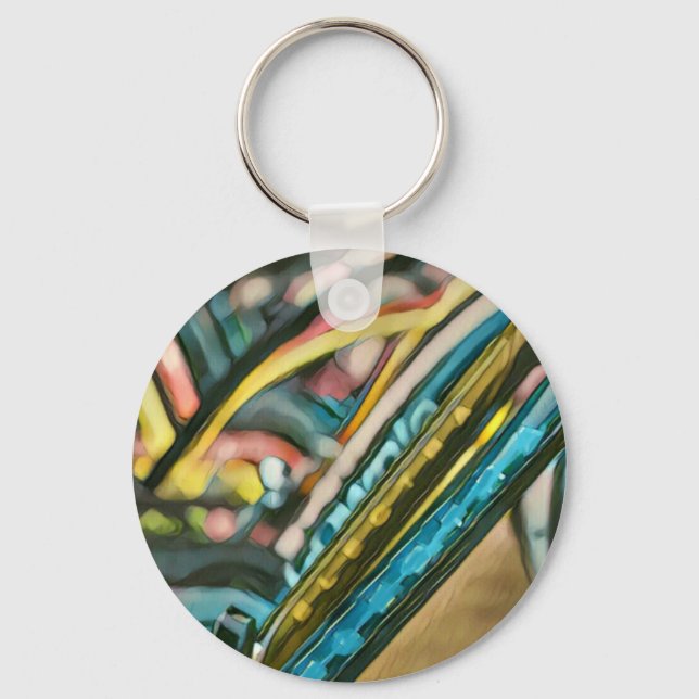 Bikes artwork key ring (Front)