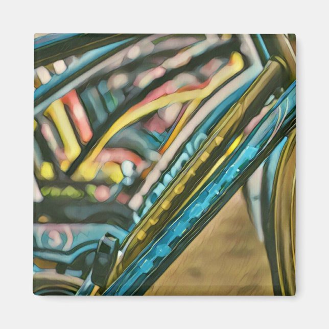 Bikes artwork magnet (Front)