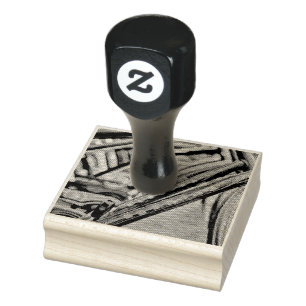 Bikes artwork rubber stamp