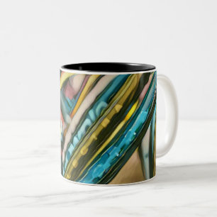 Bikes artwork Two-Tone coffee mug