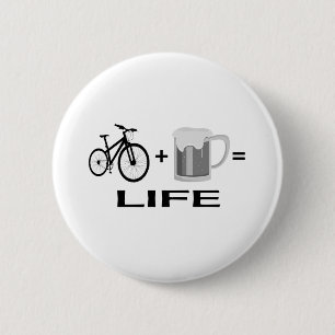 Bikes & Beer! 6 Cm Round Badge