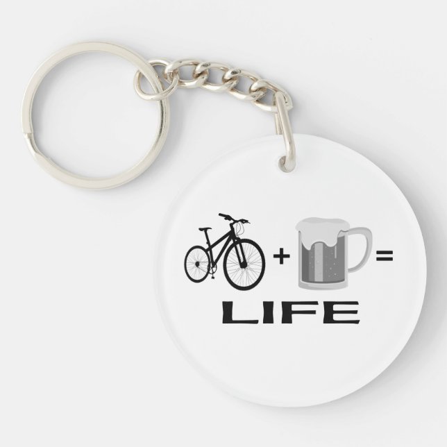 Bikes & Beer! Key Ring (Front)