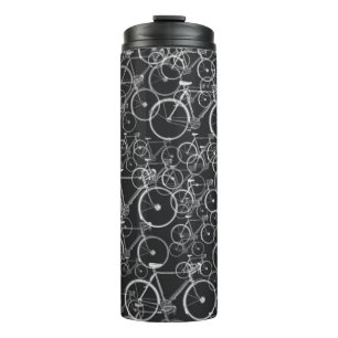 Bikes Bicycles Black Thermal Tumbler