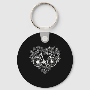 Bikes Heart Cute Mtb Road Race Riding Lover Funny Key Ring
