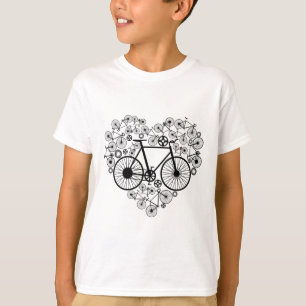 Bikes Heart Shirt Cute Mtb Road Race Riding Lover 