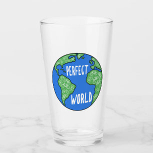 Bikes Make A Perfect World Glass
