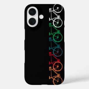 Bikes of different colours iPhone 16 case