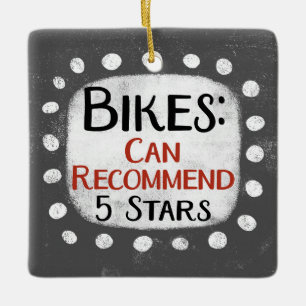 Bikes Review 5 Stars Ornament