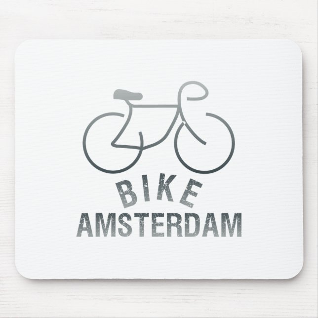Biking Amsterdam Netherlands Graphic _1  Mouse Mat (Front)