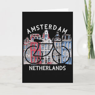 Biking Amsterdam Netherlands Graphic  Card