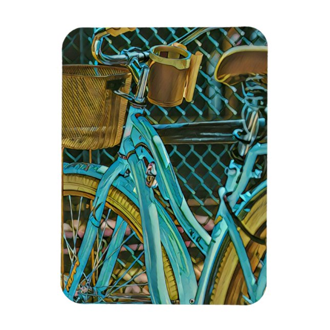 Biking Artwork Magnet (Vertical)