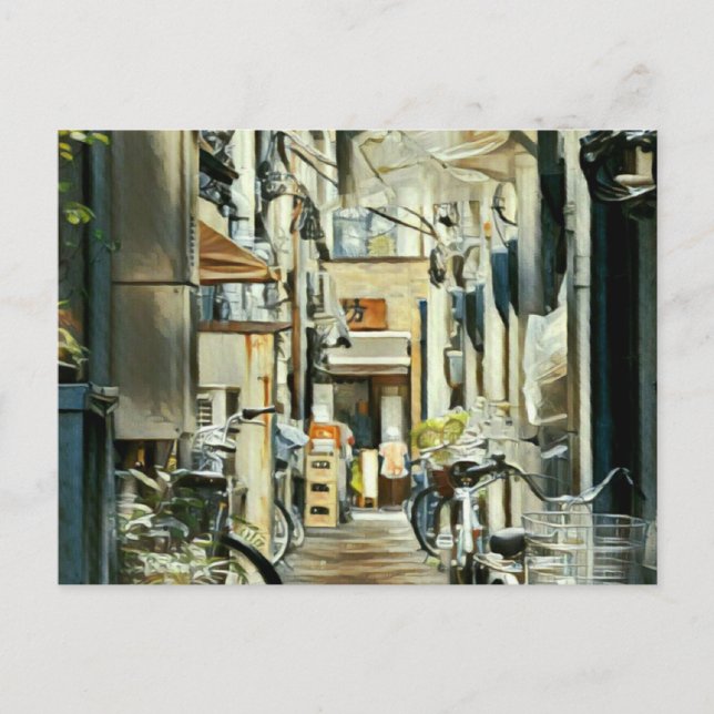 Biking Artwork Postcard (Front)