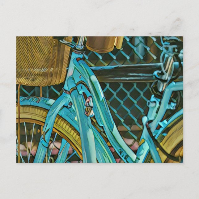 Biking Artwork Postcard (Front)